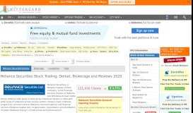 
							         Reliance Securities Brokerage & Reliance Securities Demat Account ...								  
							    