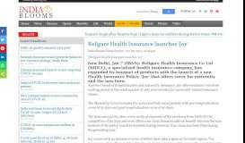 
							         Religare Health Insurance launches 'Joy' | Indiablooms - First Portal ...								  
							    