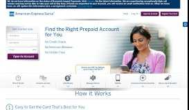 
							         Reloadable Prepaid Debit Cards | American Express Serve®								  
							    