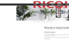 
							         Relocate my device | Ricoh Australia								  
							    
