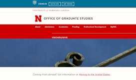 
							         Relocation to Lincoln | Graduate Studies | Nebraska								  
							    