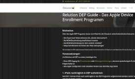 
							         Relution DEP Guide - Das Apple Device Enrollment Program | Relution								  
							    