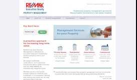 
							         RE/MAX Executive Realty Property Management								  
							    