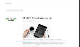 
							         REMKO Smart-Webportal - REMKO - REMKO								  
							    