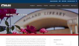 
							         Remote Access - Hannibal-LaGrange University								  
							    