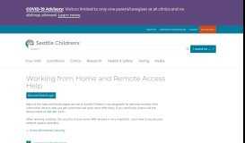
							         Remote Access Help - Seattle Children's								  
							    