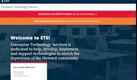 
							         Remote Access - Howard University ETS								  
							    