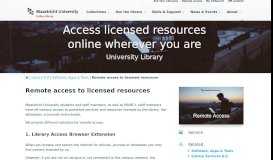 
							         Remote Access - Online Library | Maastricht University								  
							    
