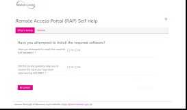 
							         Remote Access Portal (RAP) Self Help - Newham Online Forms								  
							    