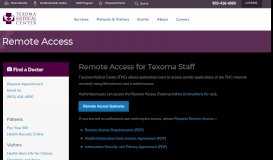 
							         Remote Access | Texoma Medical Center								  
							    