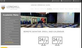 
							         Remote Desktop, email and calendar - Longhill High School								  
							    