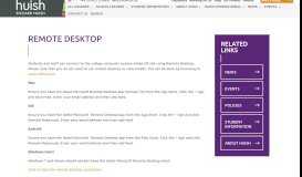 
							         Remote Desktop - Richard Huish College								  
							    