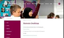 
							         Remote Desktop - The Bishop of Winchester Academy								  
							    