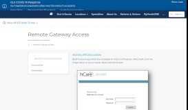 
							         Remote Gateway Access | St. David's HealthCare								  
							    