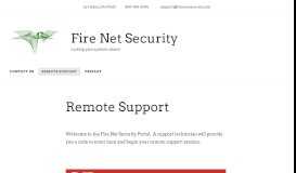 
							         Remote Support - Fire Net Security								  
							    