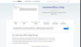 
							         Remoteoffice.citigroup.com website. Citi Remote Office Web Portal.								  
							    