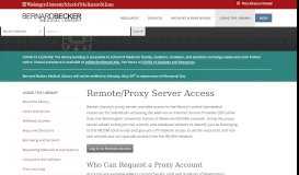 
							         Remote/Proxy Server Access – Becker Medical Library								  
							    
