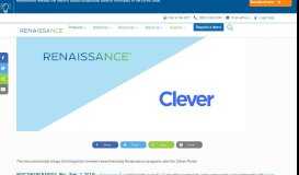 
							         Renaissance Announces Partnership with Clever								  
							    
