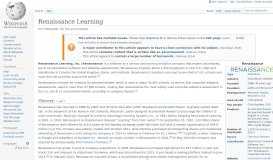 
							         Renaissance Learning - Wikipedia								  
							    