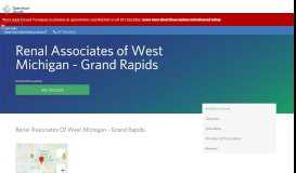 
							         Renal Associates of West Michigan - Grand Rapids | Spectrum Health ...								  
							    