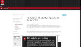 
							         RENAULT TRUCKS FINANCIAL SERVICES - FINANCE AND ...								  
							    