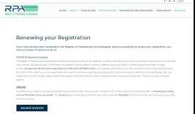 
							         Renew Registration - Register of Professional Archaeologists								  
							    