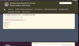 
							         RENEWAL INSTRUCTIONS - ELICENSING PORTAL | Arizona State ...								  
							    