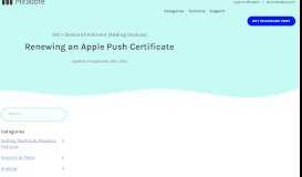 
							         Renewing an Apple Push Certificate – Miradore Support								  
							    