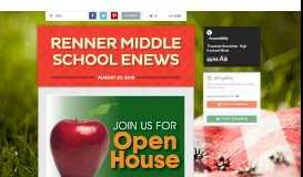 
							         Renner Middle School eNews | Smore Newsletters								  
							    