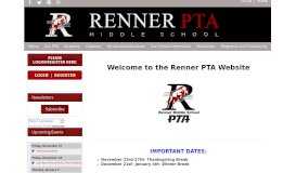 
							         Renner Middle School PTA - Main Home Page NEW								  
							    