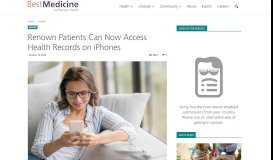 
							         Renown Patients Can Now Access Health Records on iPhones ...								  
							    