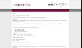 
							         Rent & Accommodation Fees - Payment Portal - Falmouth University								  
							    