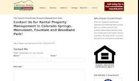 
							         Rental Property Management - Crystal Pines Property Management								  
							    