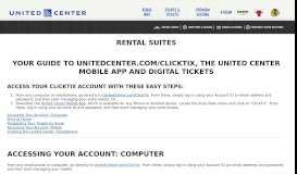 
							         Rental Suites ClickTix | United Center								  
							    