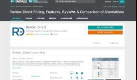 
							         Rentec Direct Pricing, Features, Reviews & Comparison of ... - GetApp								  
							    