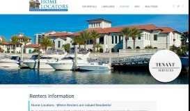 
							         Renters - Home Locators Property Management								  
							    