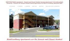 
							         RentFrostburg - Student Housing - The Newest and Best Quality ...								  
							    