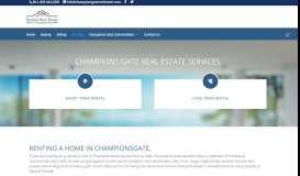 
							         Renting in ChampionsGate - Champions Gate Real Estate								  
							    