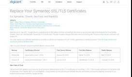 
							         Replace Your Symantec SSL/TLS Certificates | DigiCert.com								  
							    