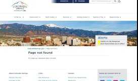 
							         Report a Crime Online | Colorado Springs								  
							    
