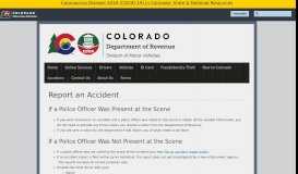 
							         Report an Accident | Department of Revenue - Motor Vehicle								  
							    