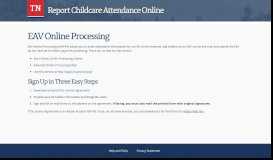 
							         Report Childcare Attendance Online - TN.gov								  
							    