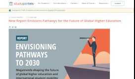 
							         Report: Envisions Pathways for the Future of Global Higher Education ...								  
							    