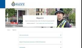 
							         Report it | West Yorkshire Police								  
							    