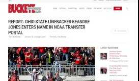 
							         REPORT: Ohio State Linebacker Keandre Jones Enters Name In ...								  
							    