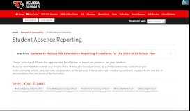 
							         Report Student Absence | MelissaISD.org								  
							    
