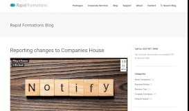 
							         Reporting changes to Companies House - Rapid Formations								  
							    
