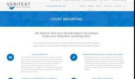 
							         Reporting Excellence | National Court Reporting Company | Veritext								  
							    