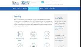 
							         Reporting - OneCity Health								  
							    