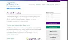 
							         Reports & Imaging - Provider Portal								  
							    